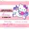 Hello Kitty Invitation Template – Portrait Mode | Unicorn Regarding Hello Kitty Birthday Banner Template Free