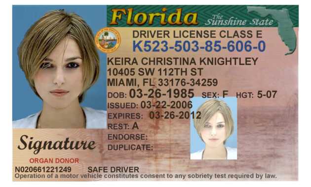 Here's A Sample Of A Fake Florida Id Card That's Solda in Florida Id Card Template