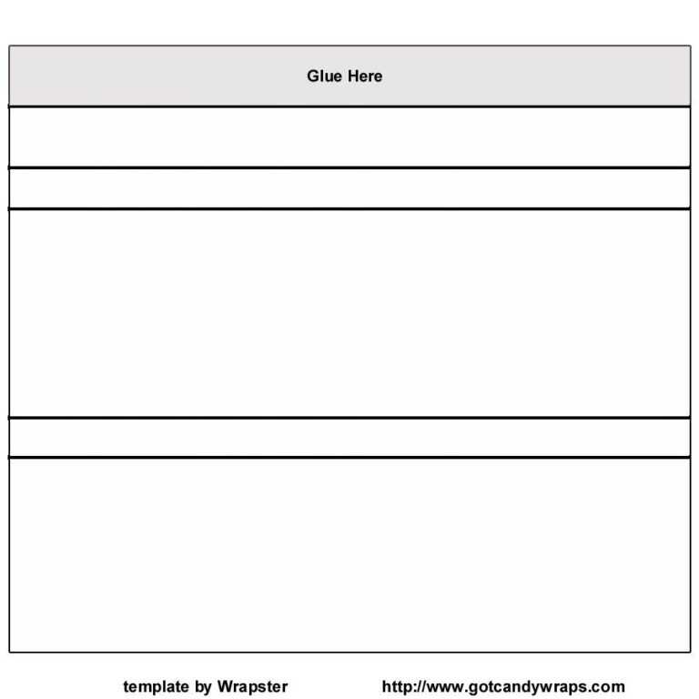 Blank Candy Bar Wrapper Template