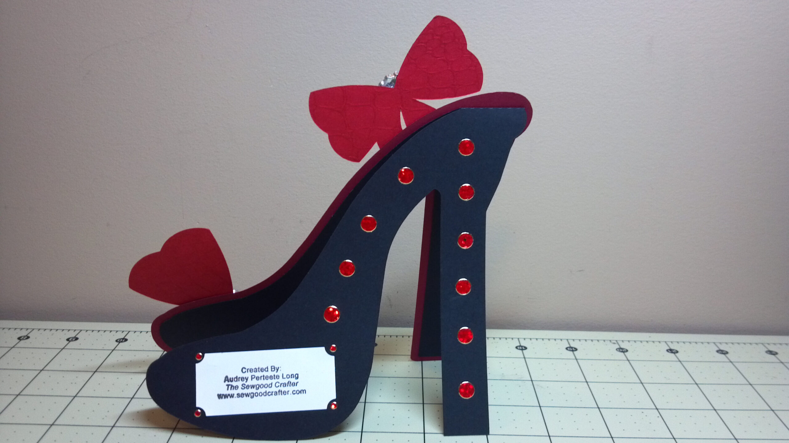 High Heel Shoe Card | The Sewgood Crafter Inside High Heel Template For Cards
