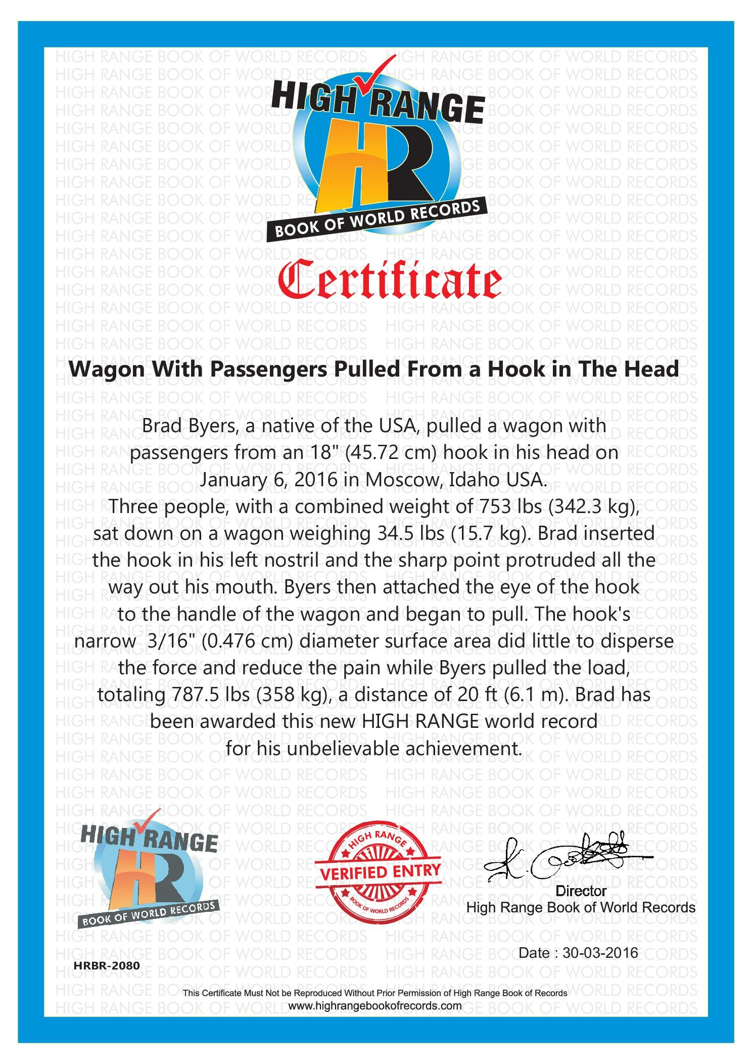 High Range Book Of World Records Certificate. "wagon With Intended For Guinness World Record Certificate Template