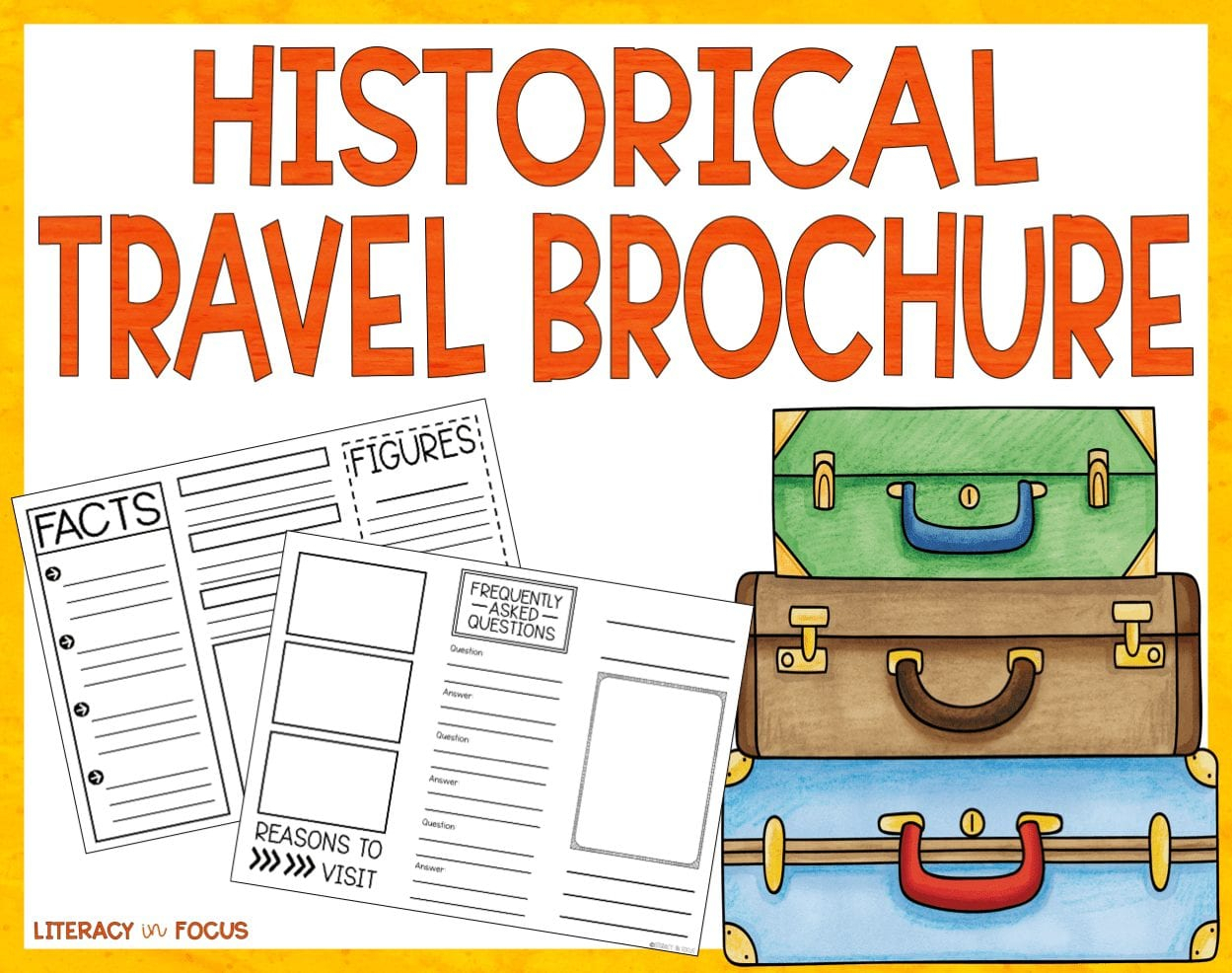 Historical Travel Brochure And Research Project | Literacy For Brochure Templates For School Project