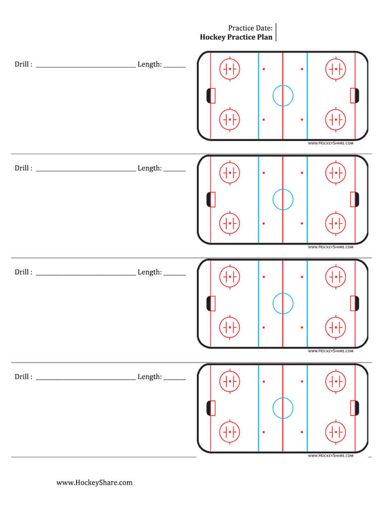 Hockey Practice Sheeyts – Fill Online, Printable, Fillable Intended For Blank Hockey Practice Plan Template
