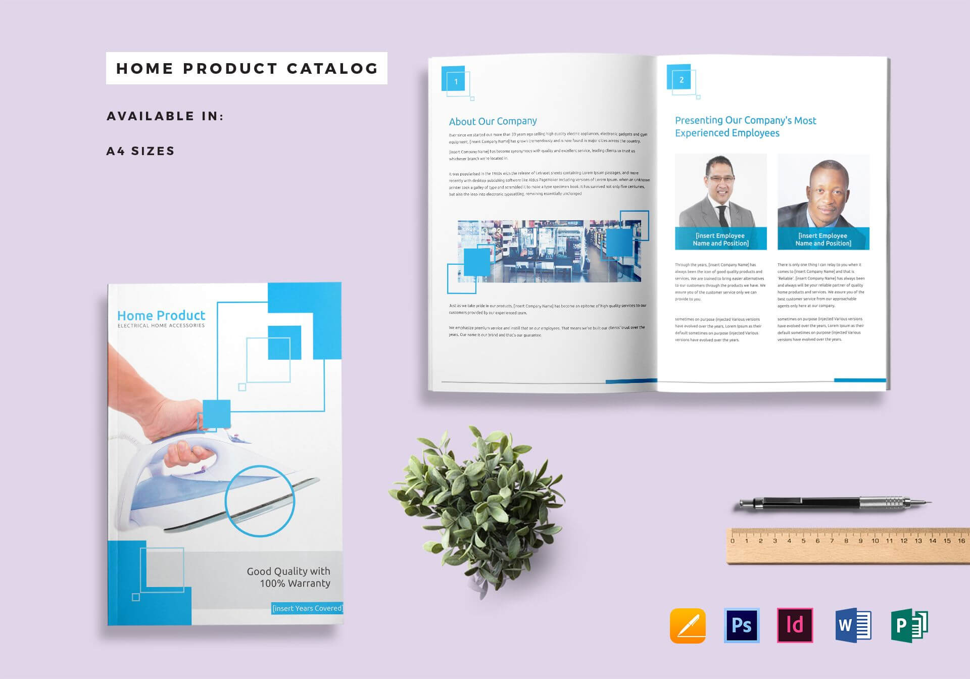 Home Product Catalog Template For Catalogue Word Template