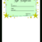Homemade Gift Certificate Template | Templates At Intended For Homemade Gift Certificate Template