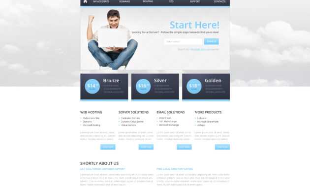 Hosting Responsive Website Template with regard to Reporting Website Templates