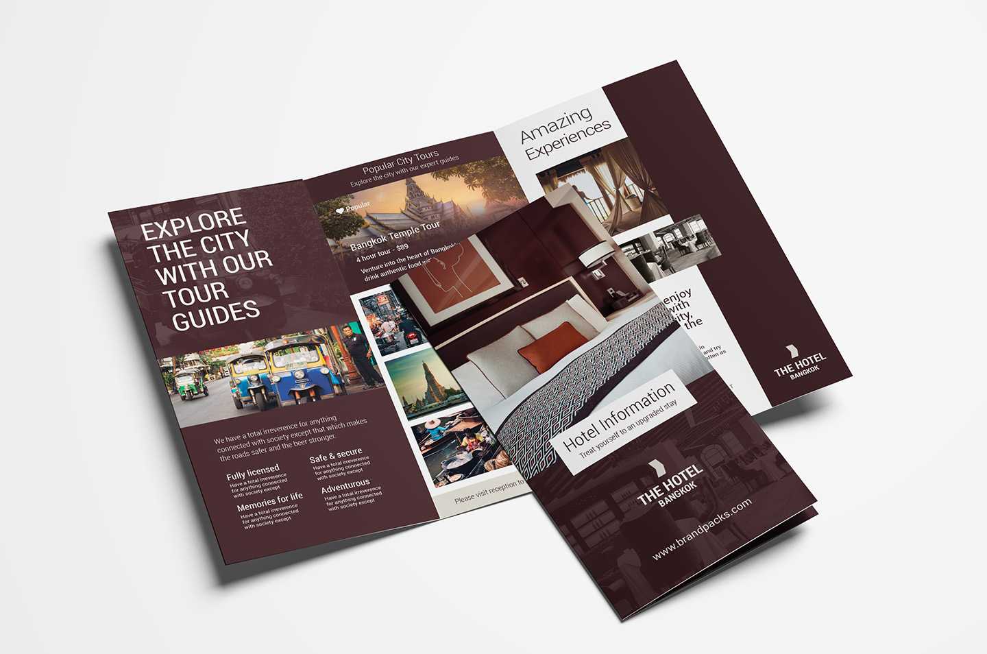 Hotel Tri Fold Brochure Template V2 - Psd, Ai & Vector Within Hotel Brochure Design Templates