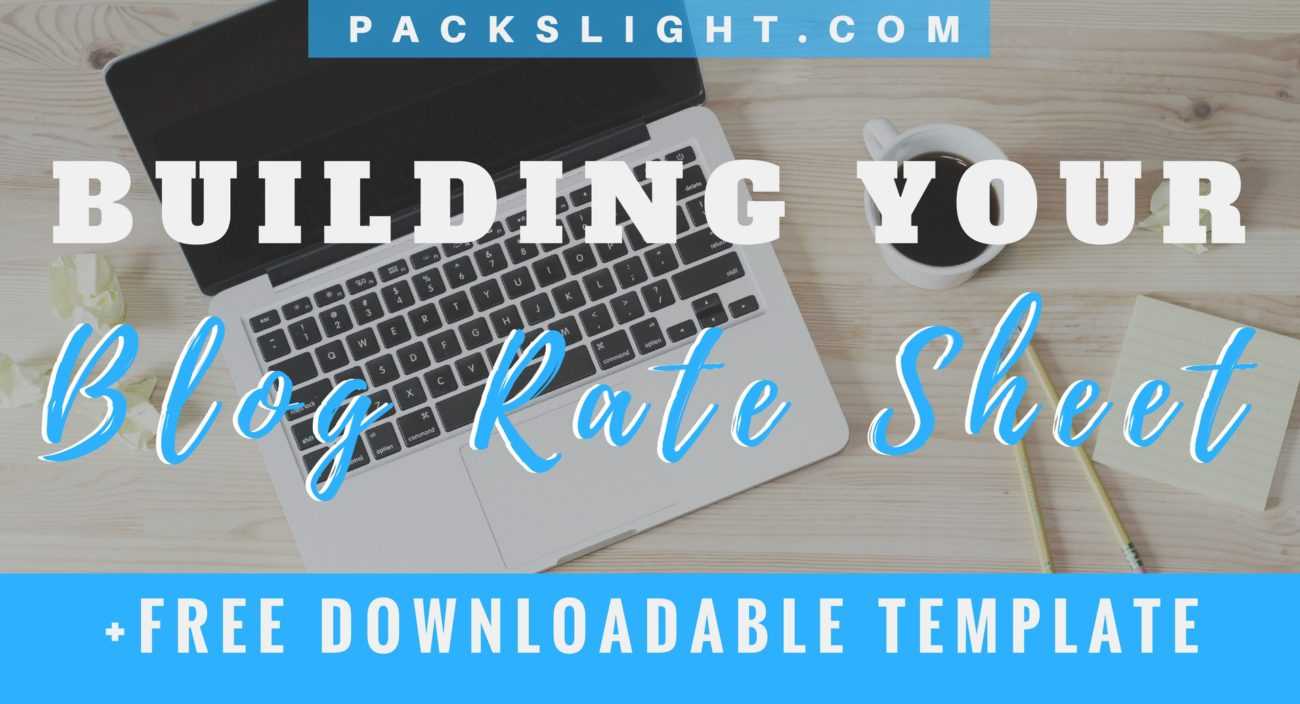 How To Build A Blog Social Media Rate Card (+Free Template Throughout Advertising Rate Card Template