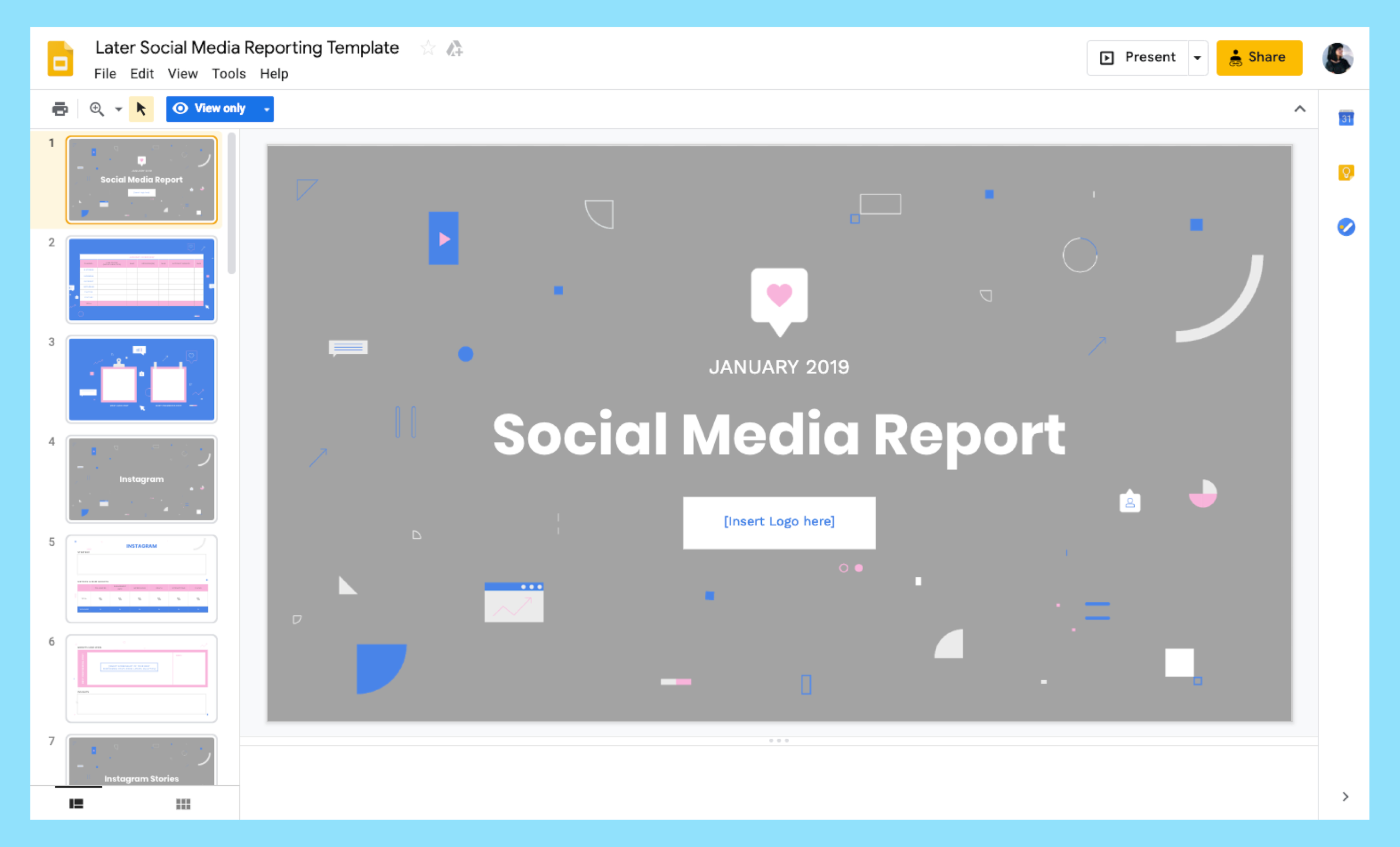 How To Build A Monthly Social Media Report With Social Media Weekly Report Template