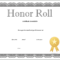 How To Craft A Professional Looking Honor Roll Certificate Throughout Superlative Certificate Template