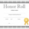 How To Craft A Professionallooking Honor Roll Certificate Pertaining To Honor Roll Certificate Template