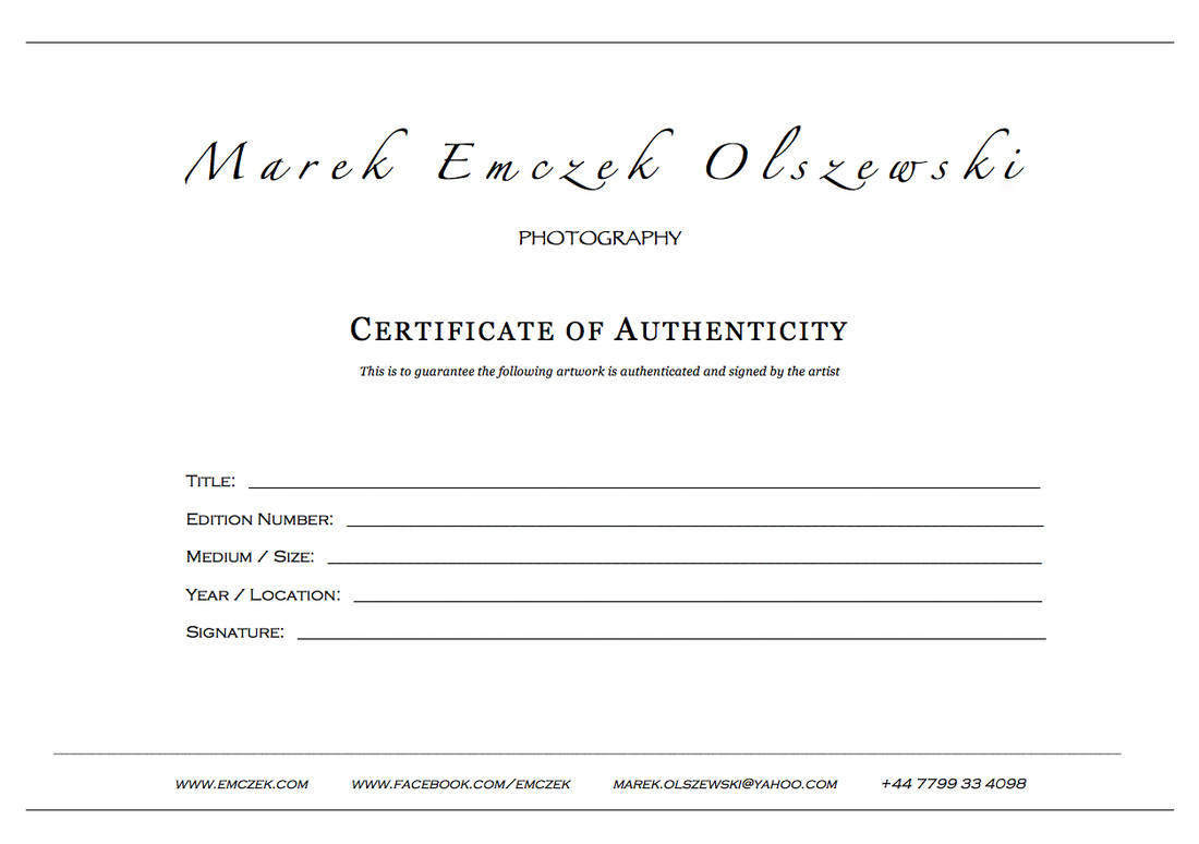 How To Create A Certificate Of Authenticity For Your Photography Intended For Photography Certificate Of Authenticity Template