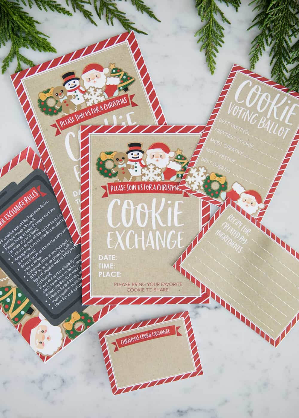 How To Host A Cookie Exchange (W/ Free Printables!) - I Intended For Cookie Exchange Recipe Card Template