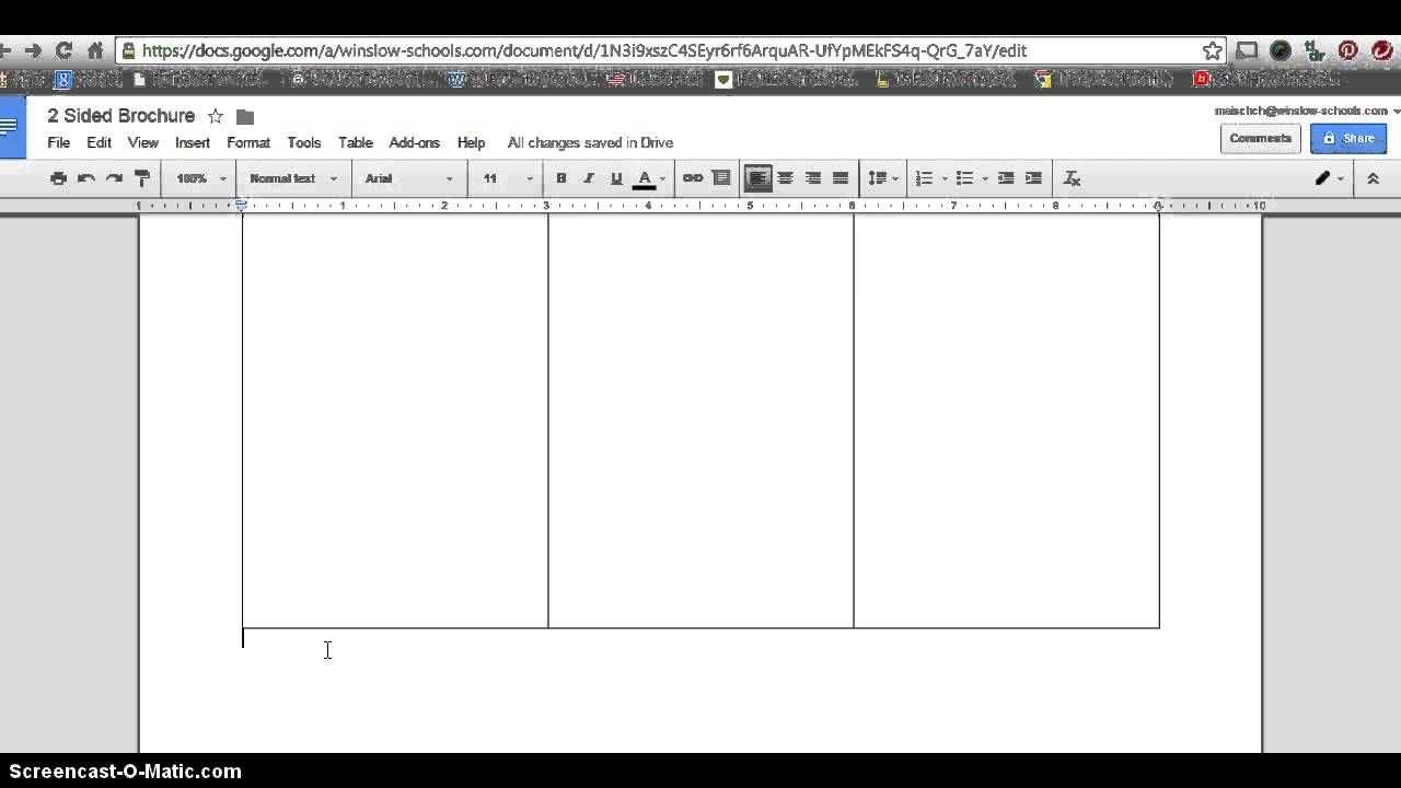 How To Make 2 Sided Brochure With Google Docs | Google Docs Within Brochure Template Google Docs