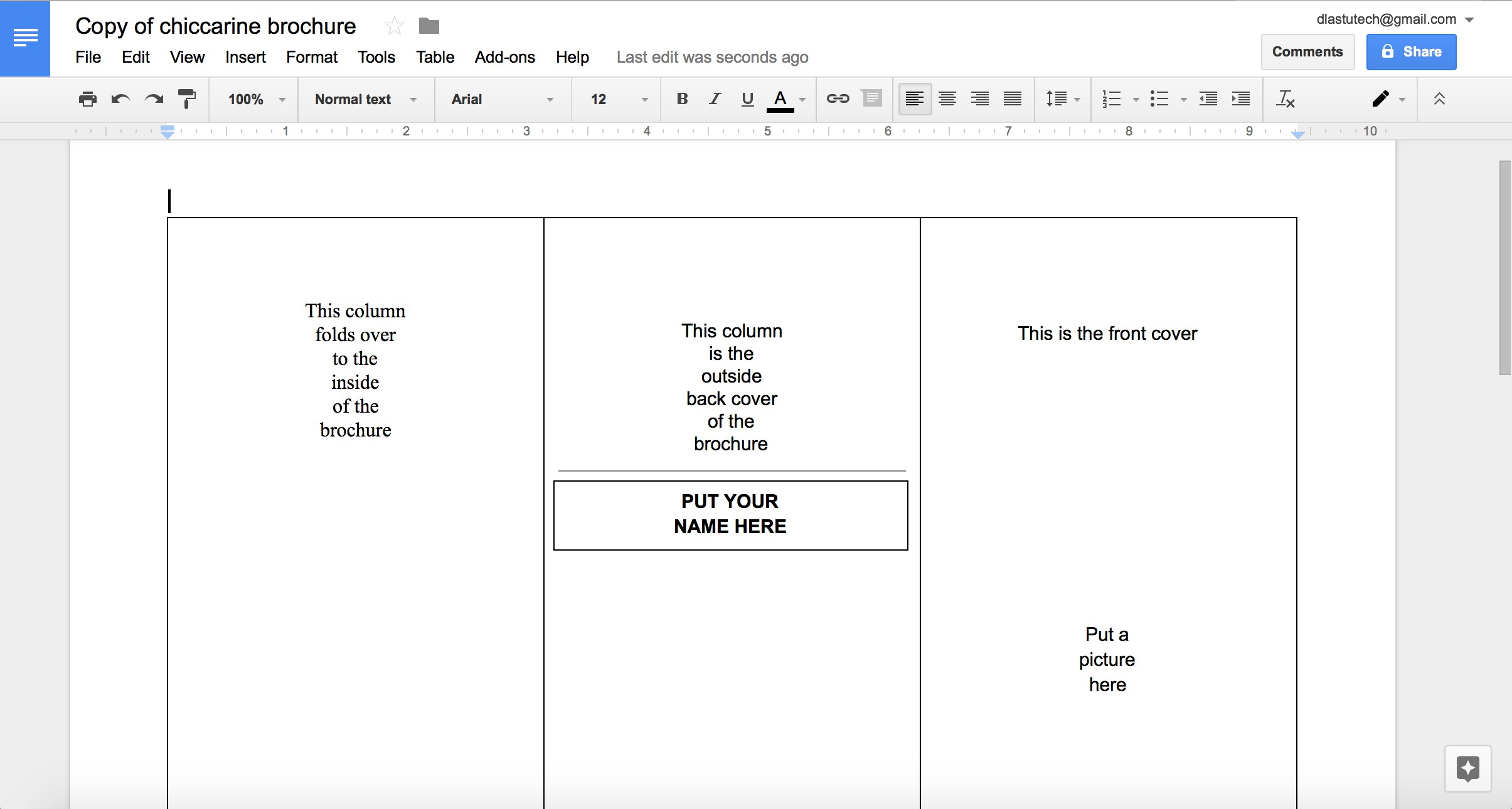 How To Make A Brochure On Google Docs In Two Ways Format With Brochure Template Google Drive