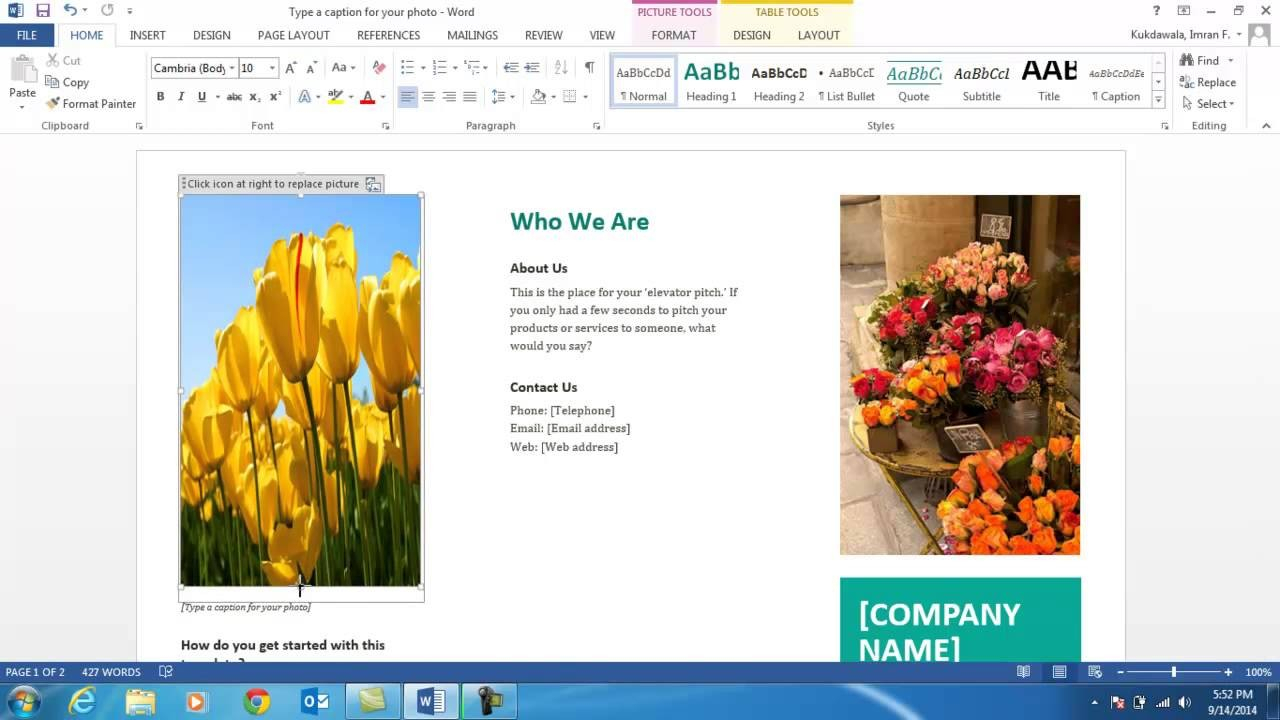 How To Make A Brochure On Microsoft Word 2007 – Carlynstudio Throughout Word 2013 Brochure Template