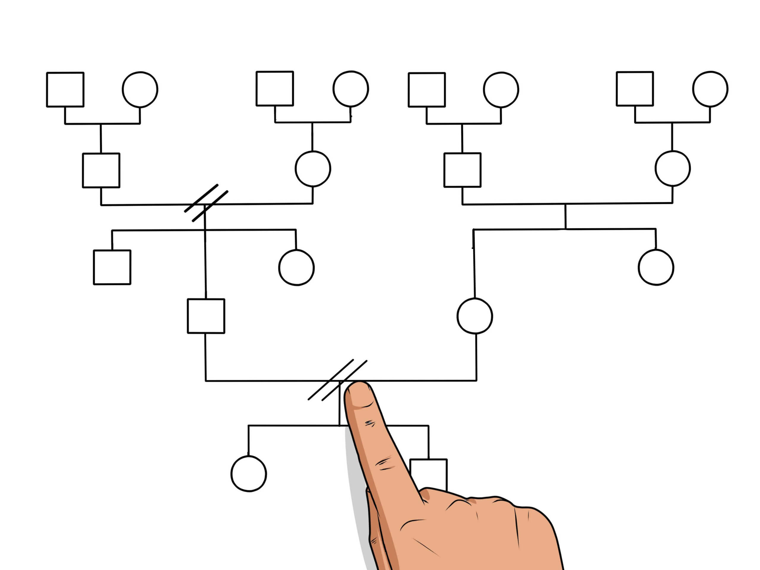 How To Make A Genogram: 14 Steps (With Pictures) – Wikihow Inside Genogram Template For Word