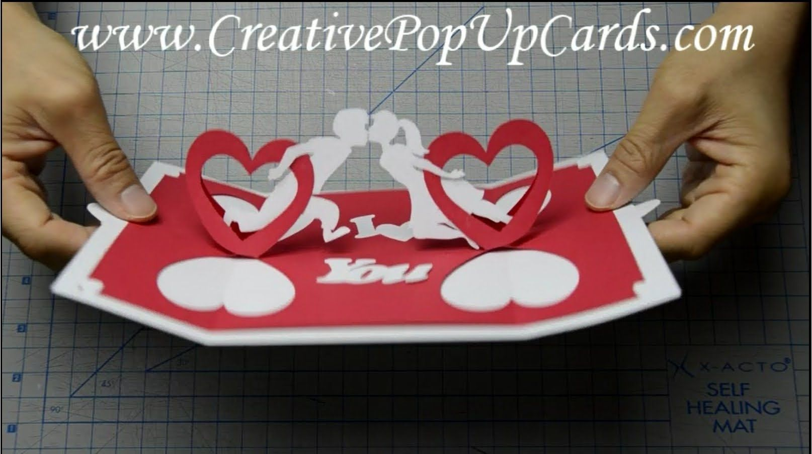 How To Make A Valentines Day Pop Up Card: Twisting Hearts With Regard To Twisting Hearts Pop Up Card Template