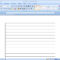 How To Make Lined Paper In Word 2007: 4 Steps (With Pictures) With Regard To College Ruled Lined Paper Template Word 2007