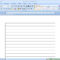 How To Make Lined Paper In Word 2007: 4 Steps (With Pictures) With Regard To Notebook Paper Template For Word