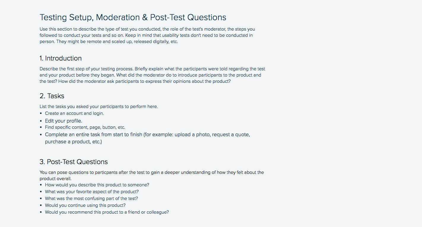 How To Write A Usability Testing Report In 2020 (With Throughout Usability Test Report Template