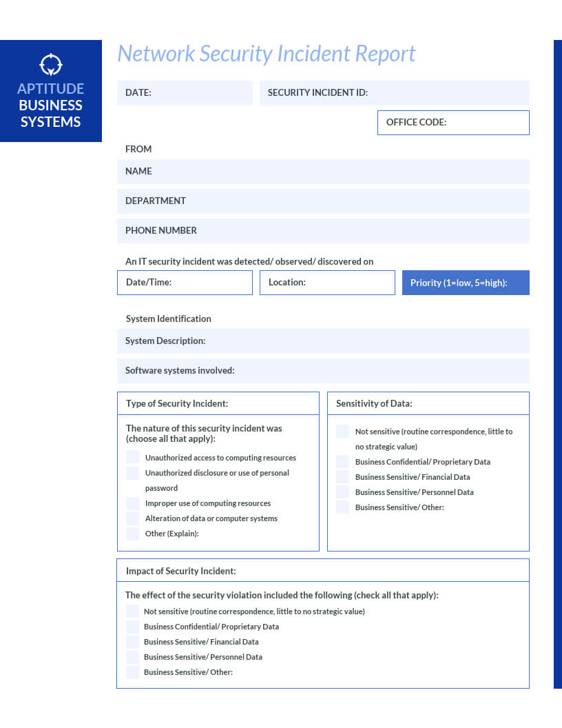 How To Write An Effective Incident Report [Examples + Inside Incident Report Log Template