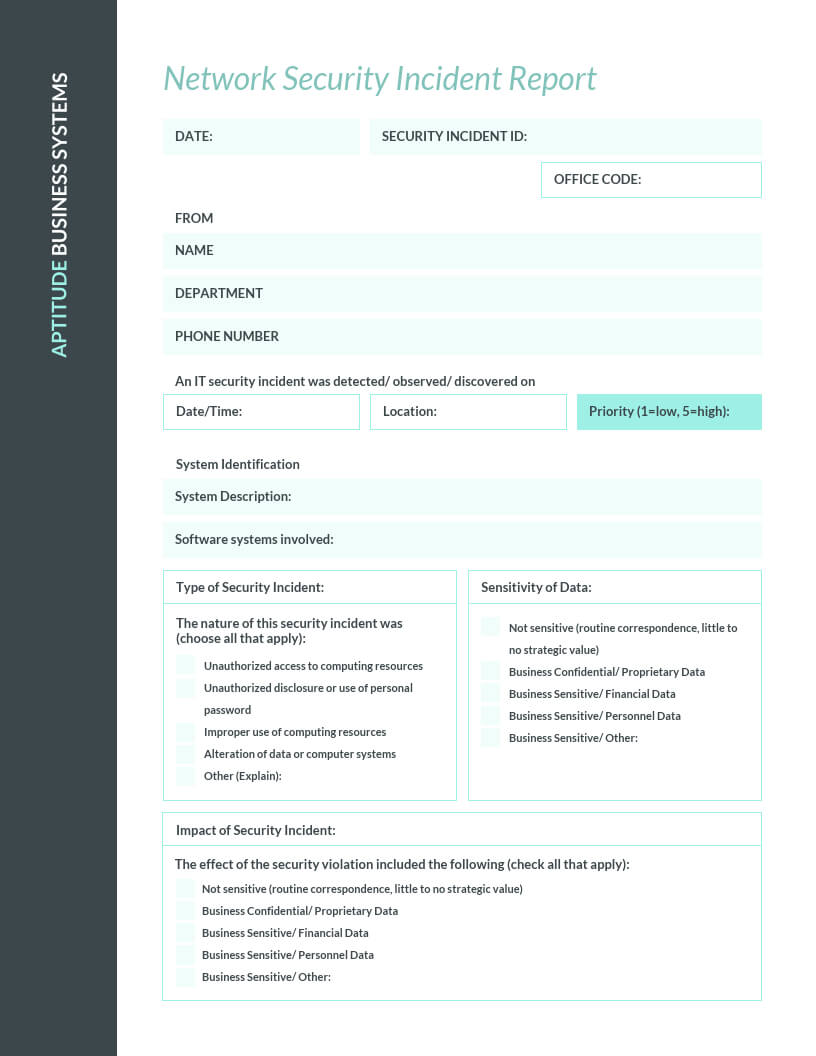 How To Write An Effective Incident Report [Examples + Regarding Serious Incident Report Template