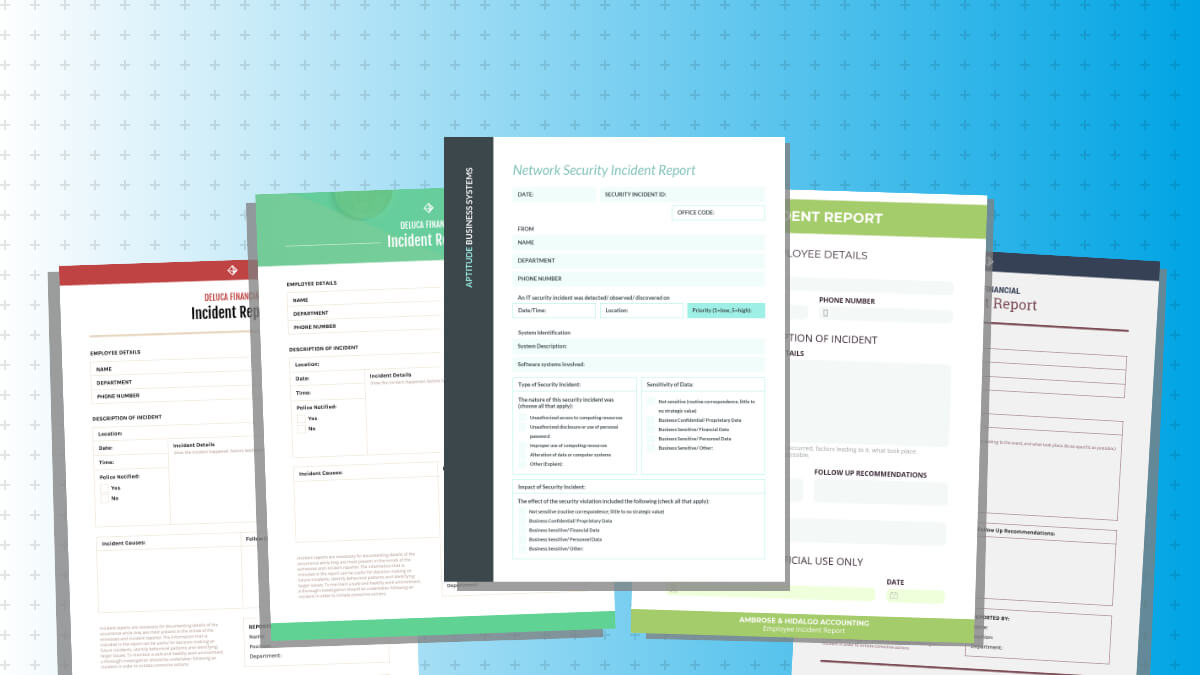 How To Write An Effective Incident Report [Examples + Throughout Good Report Templates