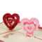 I Love You" Red Heart Design Handmade Creative Kirigami Inside Heart Pop Up Card Template Free