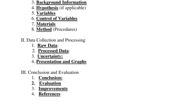 Ib Biology Lab Report Template regarding Ib Lab Report Template