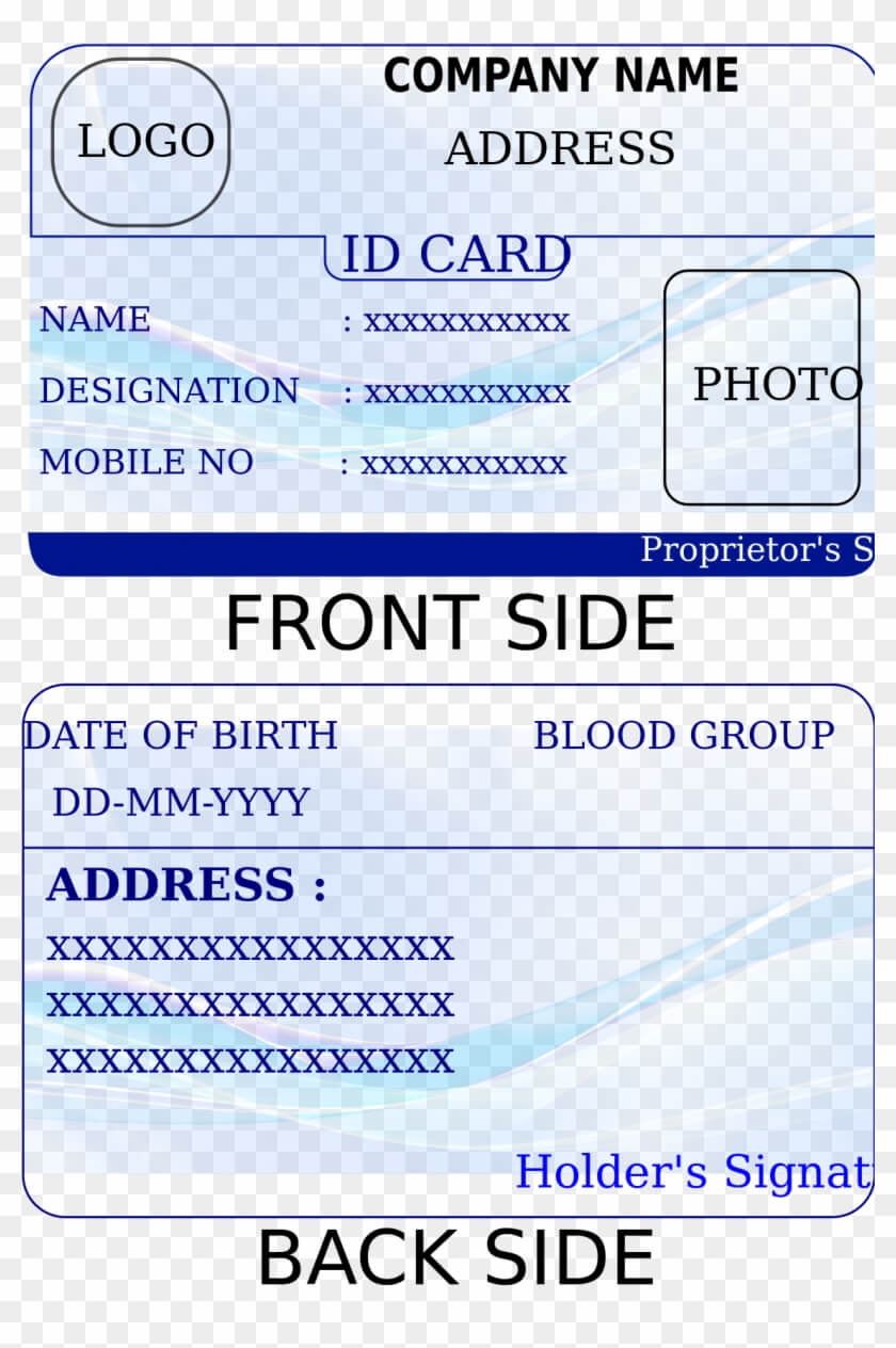 Id Card Printable - Forza.mbiconsultingltd With Pvc Id Card Template