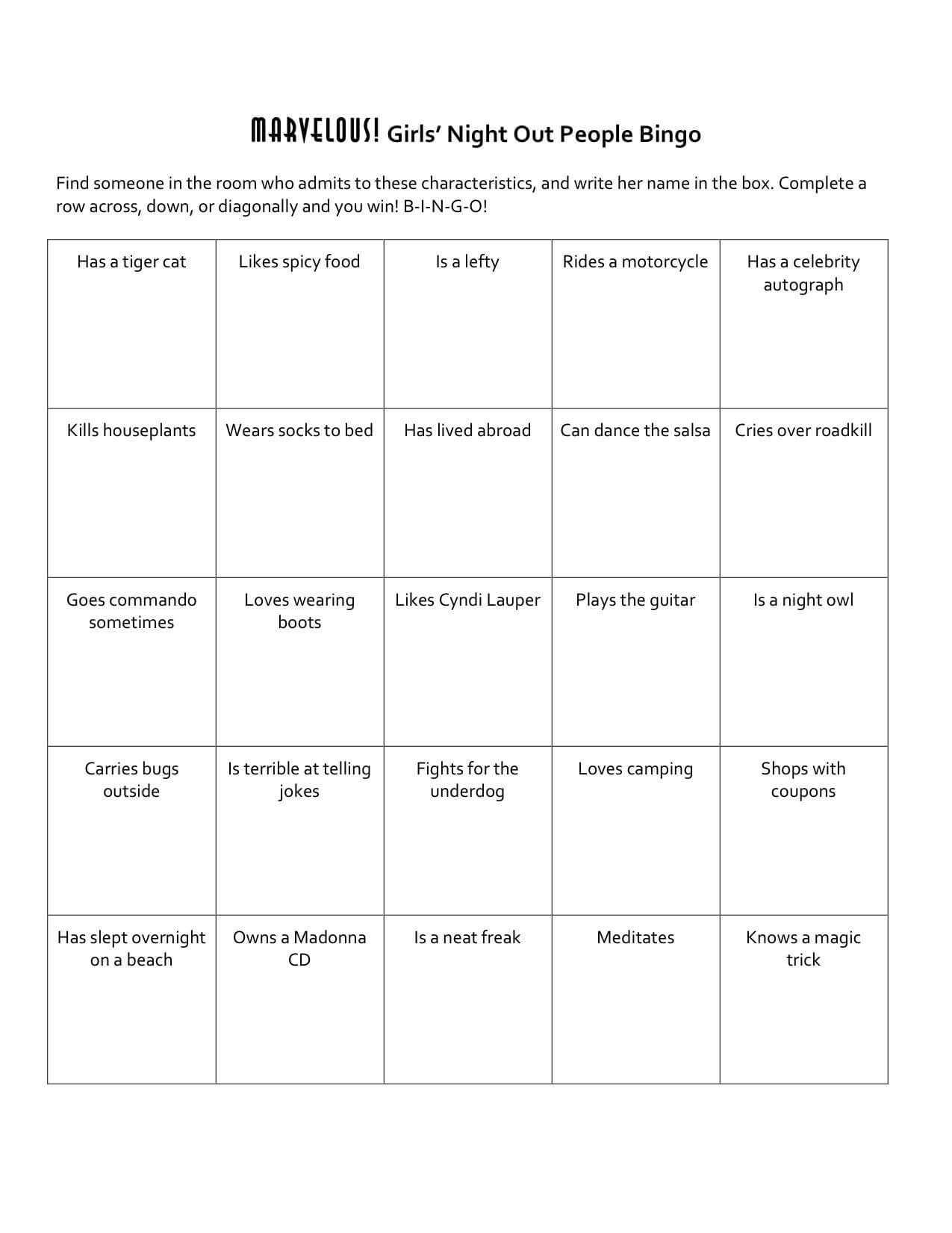 Ideas For Your People Bingo Cards | People Bingo, Bingo Intended For Ice Breaker Bingo Card Template