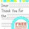 If You Are Looking For A Fun Way To Help Your Kids Write Throughout Free Printable Thank You Card Template