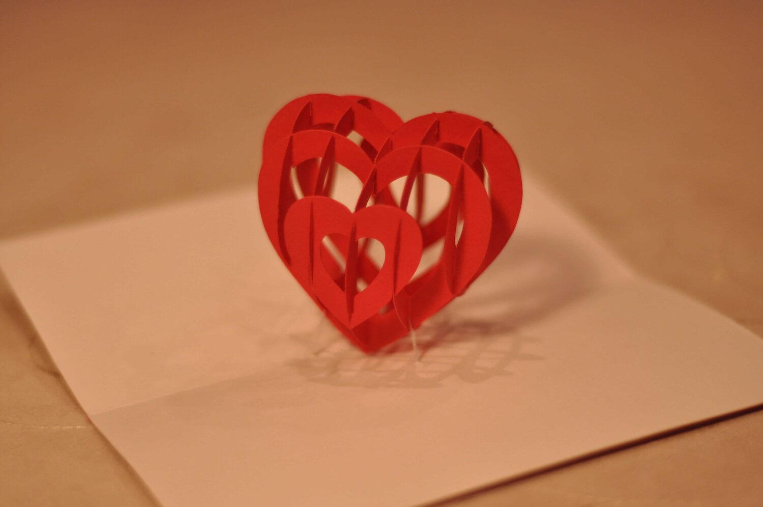 Image Detail For  3D Heart Pop Up Card Template From Pertaining To Pop Out Heart Card Template