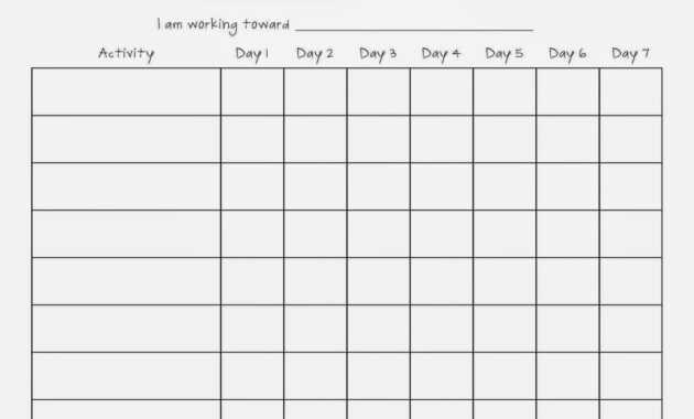 Image Result For Blank Sticker Charts | Reward Chart intended for Blank Reward Chart Template