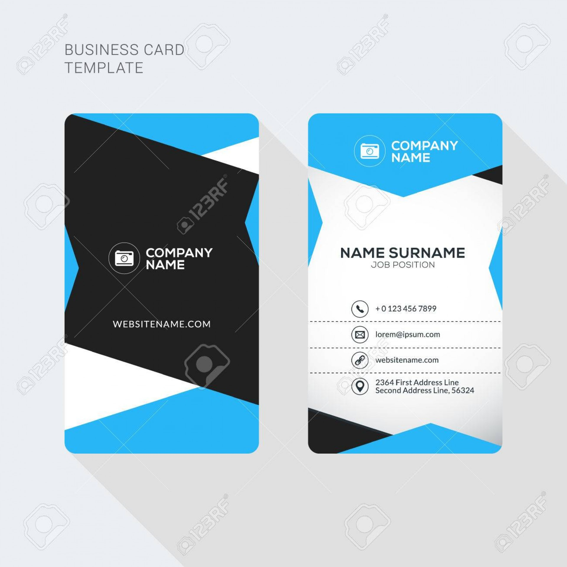 Imposing Double Sided Business Cards Templates Template Inside Double Sided Business Card Template Illustrator