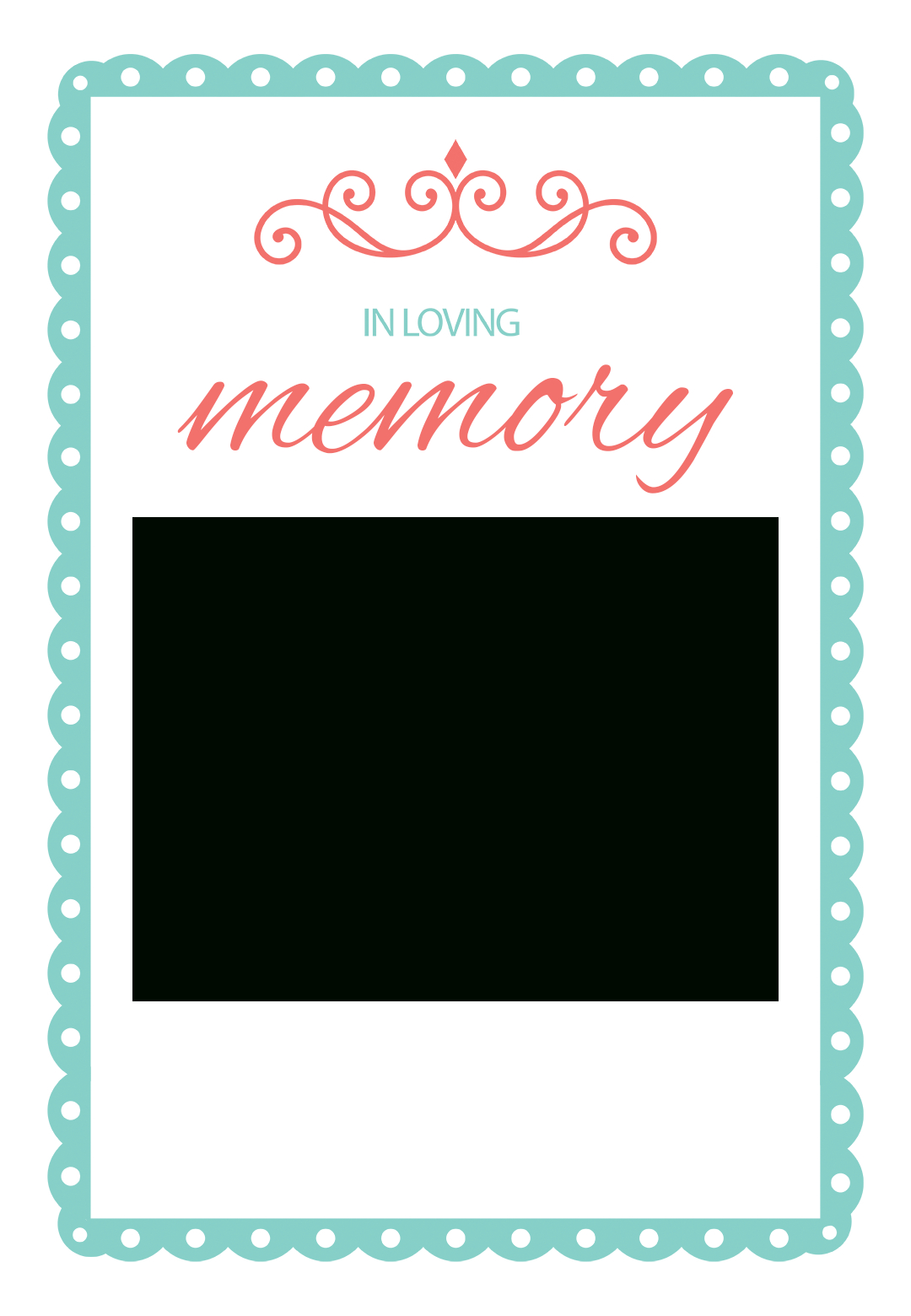 In Loving Memory - Free Memorial Card Template | Greetings Throughout In Memory Cards Templates