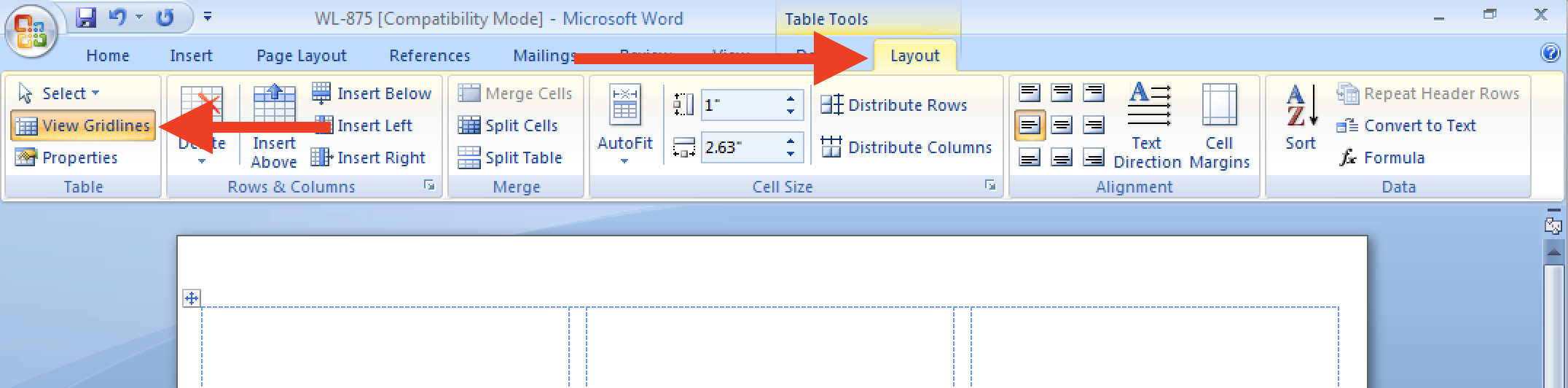Insert And Resize Images/text Into Label Cells In A Word Regarding How To Insert Template In Word