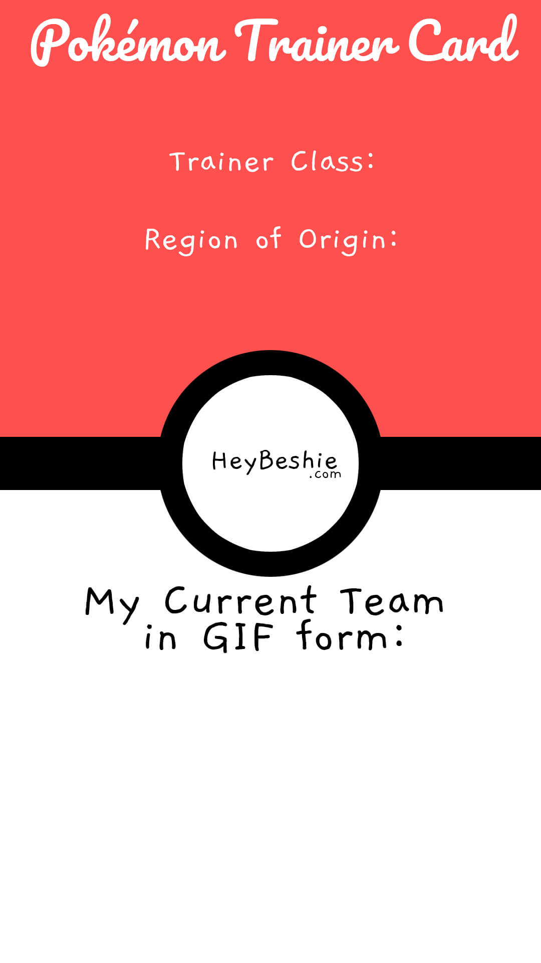 Introduce Your Pokemon Trainer Oc Using This Cute Ig Story Throughout Pokemon Trainer Card Template