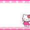Invitation Template Hello Kitty | Invitation Templates (Free) With Hello Kitty Birthday Card Template Free