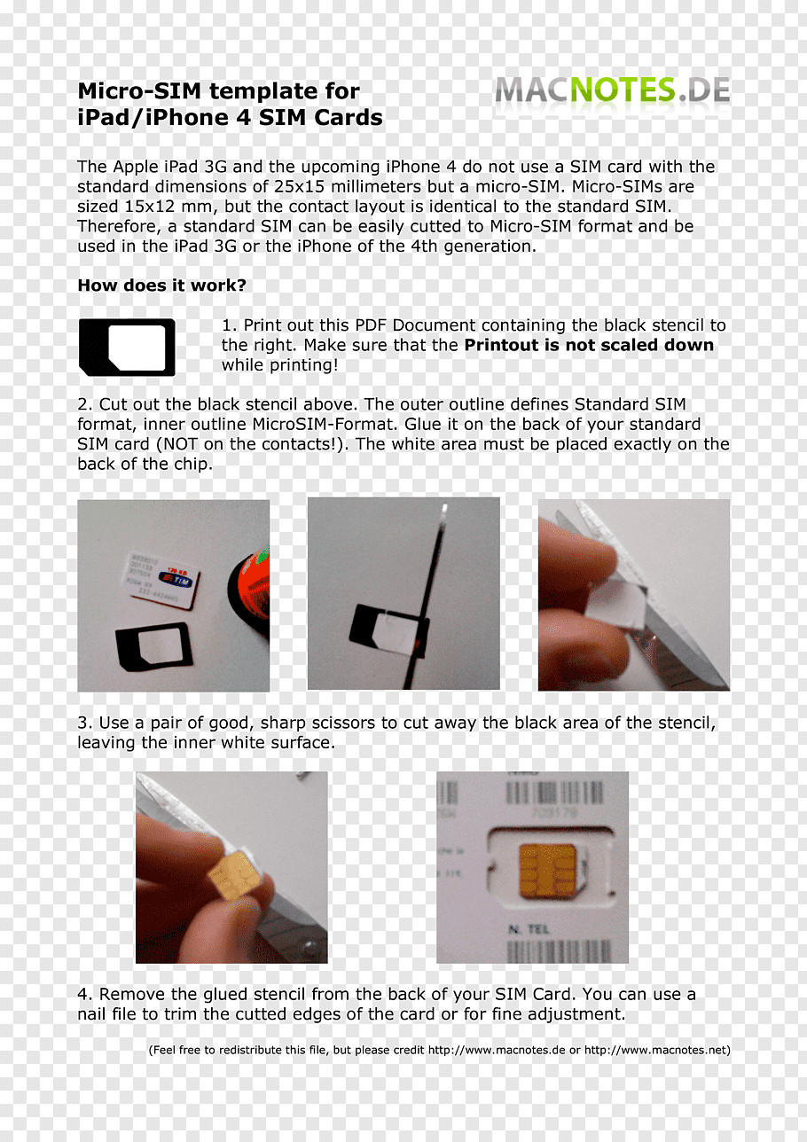 Iphone 5 Iphone 4 Micro Sim Subscriber Identity Module With Regard To Sim Card Template Pdf