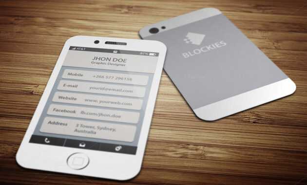 Iphone 6 (35% Off) Business Cardjigsawlab On in Iphone Business Card Template