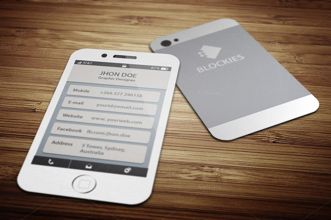 Iphone 6 (35% Off) Business Cardjigsawlab On In Iphone Business Card Template