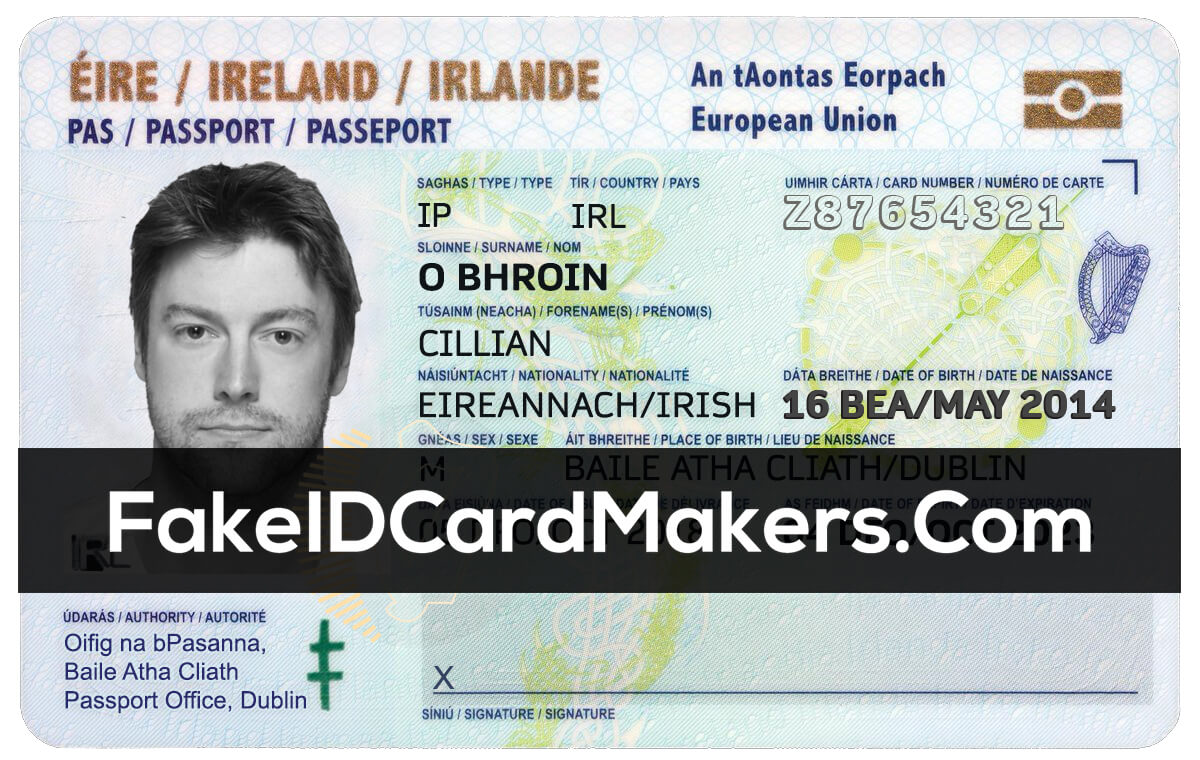 Ireland Id Card Template Psd [Irish Proof Of Identity] With Florida Id Card Template