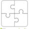 Jigsaw Puzzle Blank 2X2, Four Pieces Stock Illustration Pertaining To Blank Jigsaw Piece Template