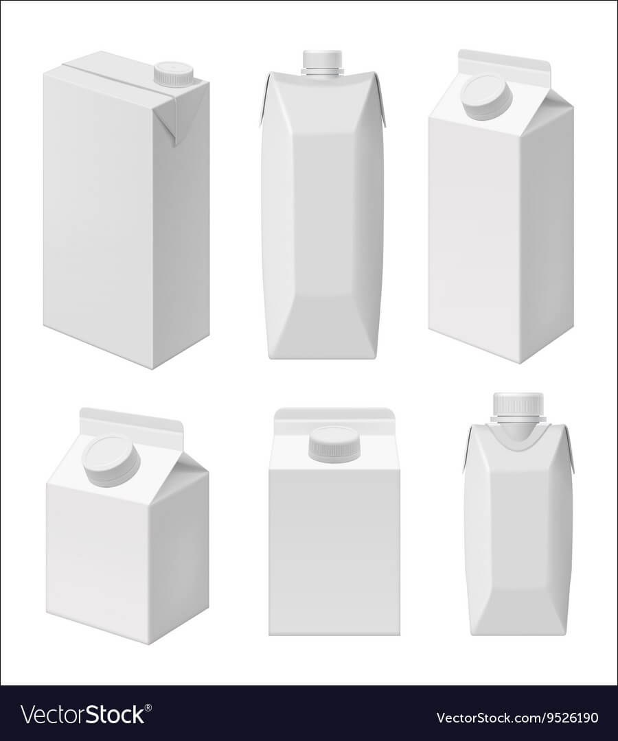 Juice And Milk Blank Packaging Template For Blank Packaging Templates