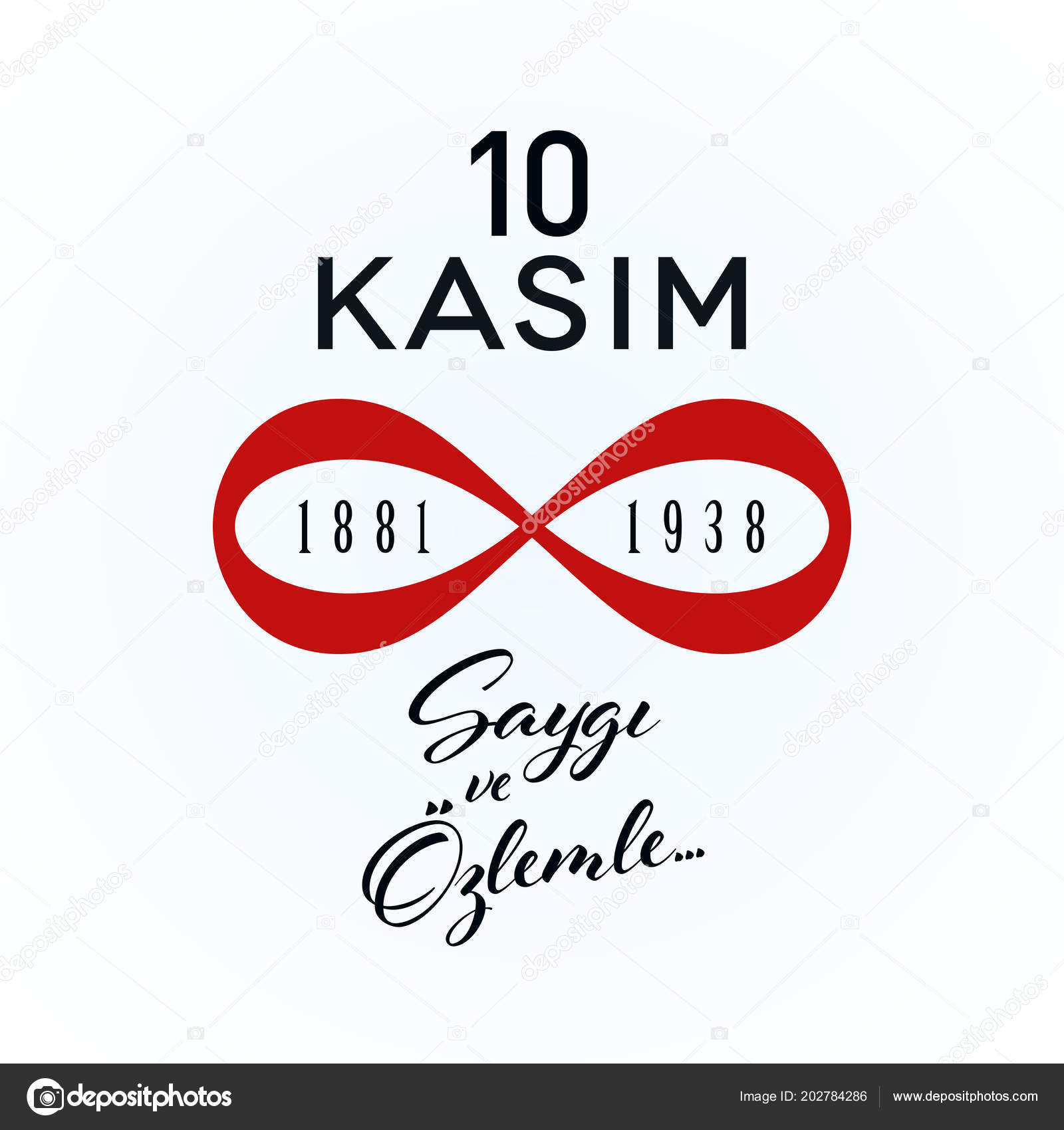 Kasim Saygi Ozlemle Memorial Day Ataturk November Concept Regarding Death Anniversary Cards Templates