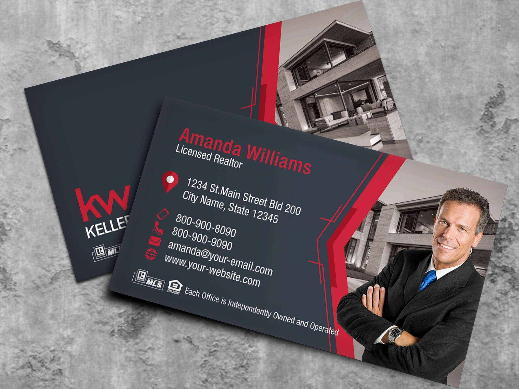 Keller Williams Business Card – Real Estate Business Card With Keller Williams Business Card Templates