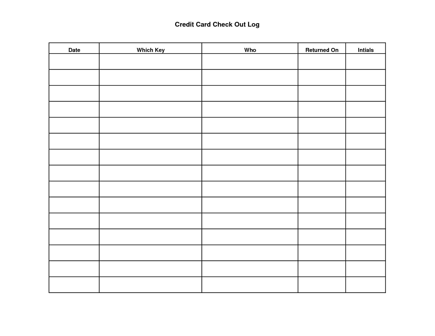 Key Sign Out Sheet Template | Scope Of Work Template | Sign Throughout Check Out Report Template