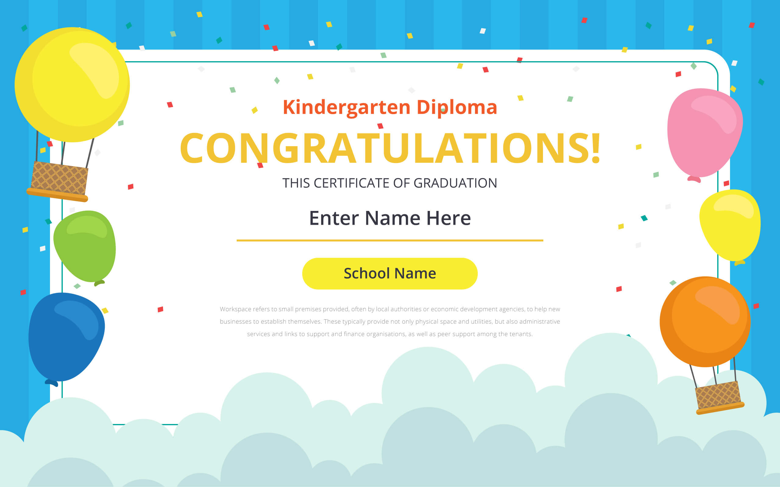 Kindergarten Certificate Free Vector Art – (21 Free Downloads) Inside Free School Certificate Templates